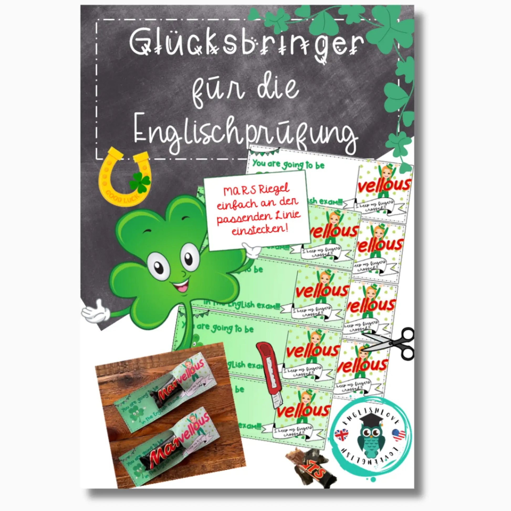 Deckblatt Glücksbringer Abschlussprüfung Englisch