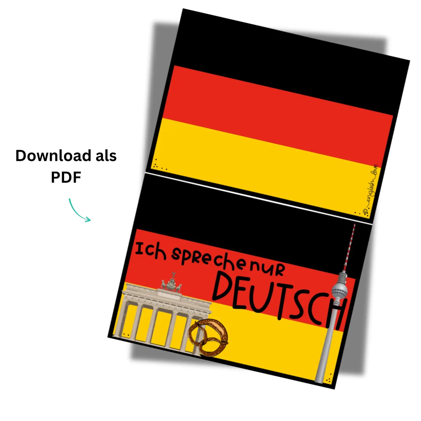Schild Deutsch. Sprachmittlung Interpreting Mediation Download PDF kostenlos