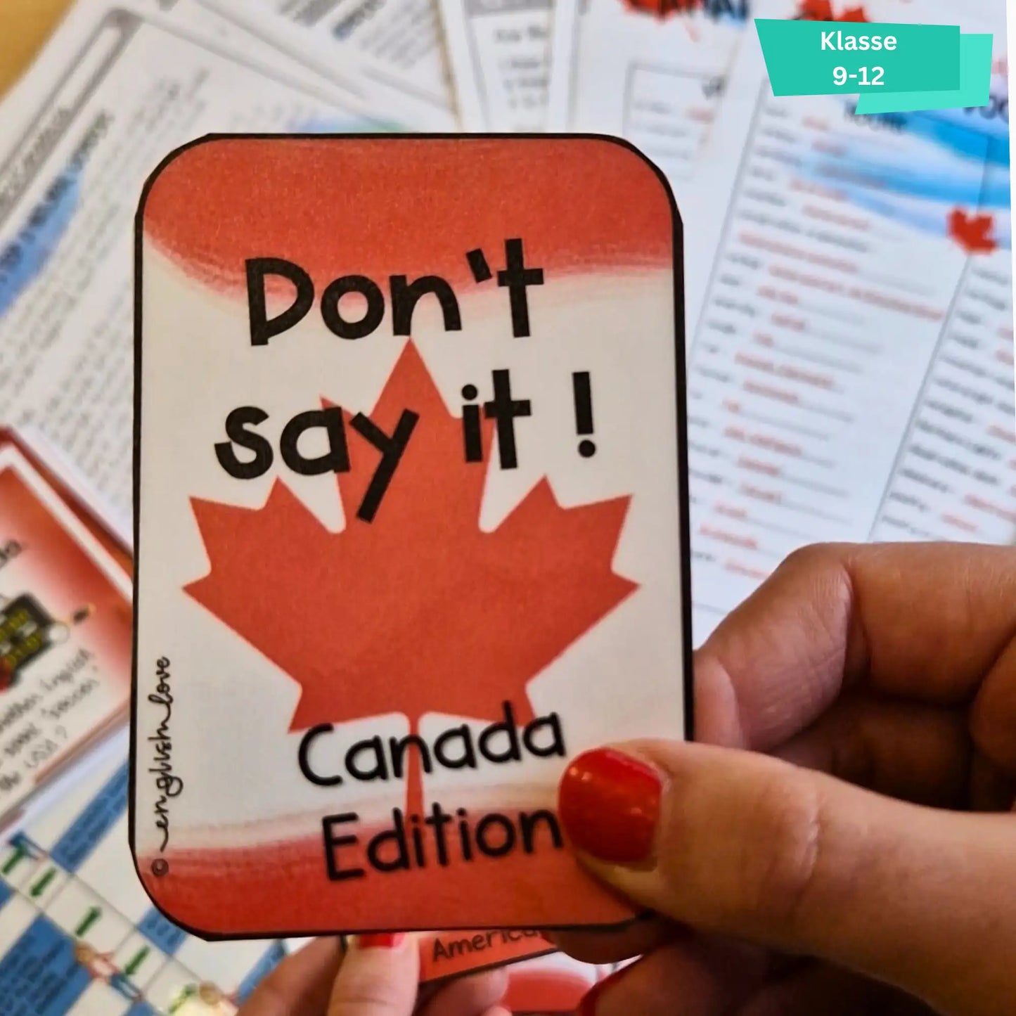 Kanada Unterricht Englisch Tabu Don't say it Klasse 9-12