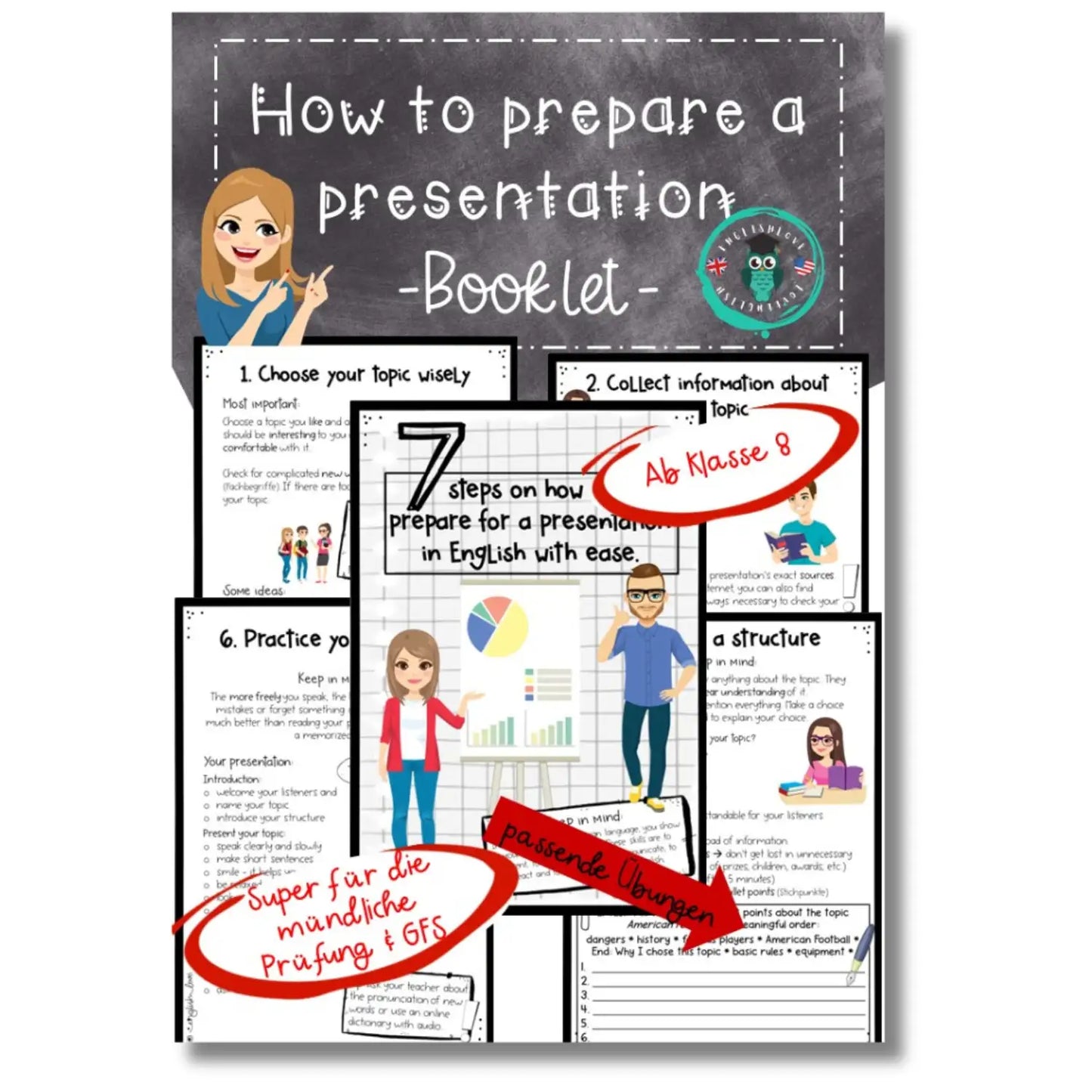 How to prepare a presentation Unterrichtsmaterial Englisch