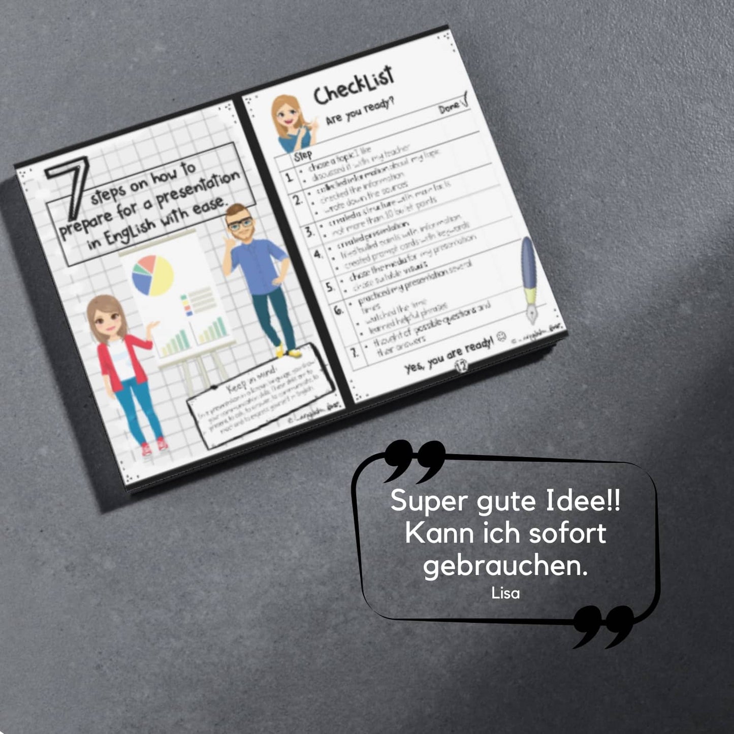 Prüfungsvorbereitung mündliche Prüfung Checklist