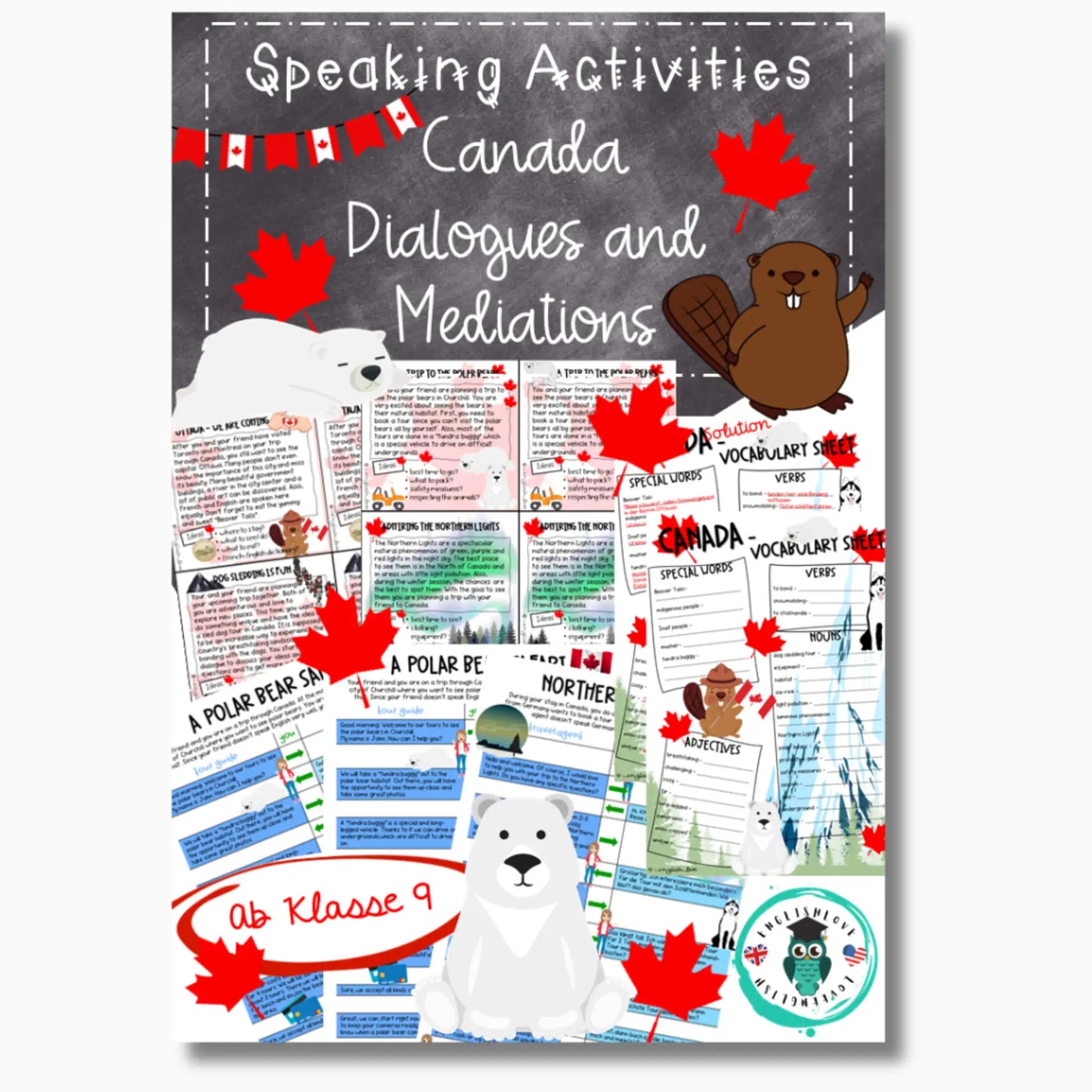 Unterricht Englisch Canada Speaking Dialog Sprachmittlung Mediation