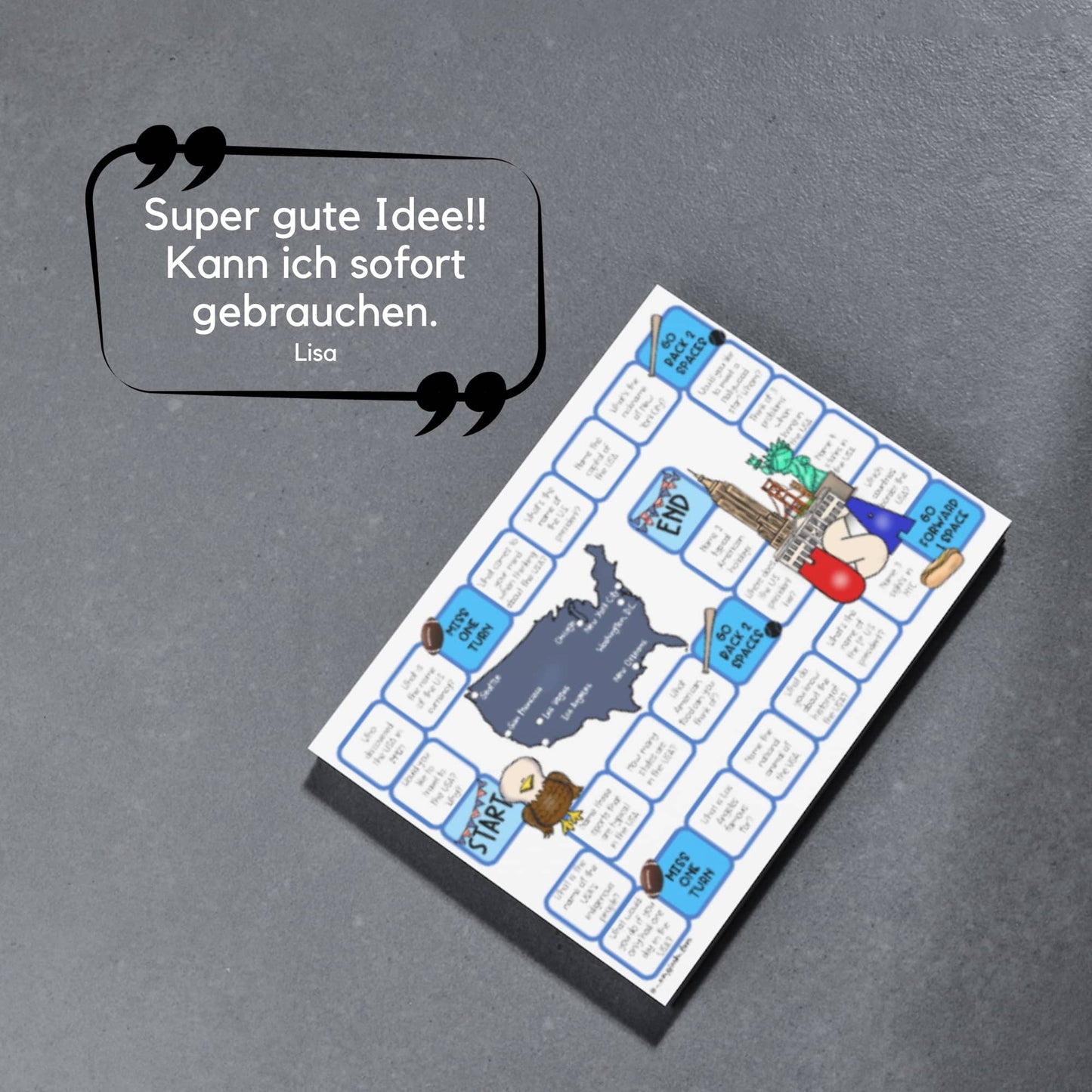 USA Brettspiel ab Klasse 8