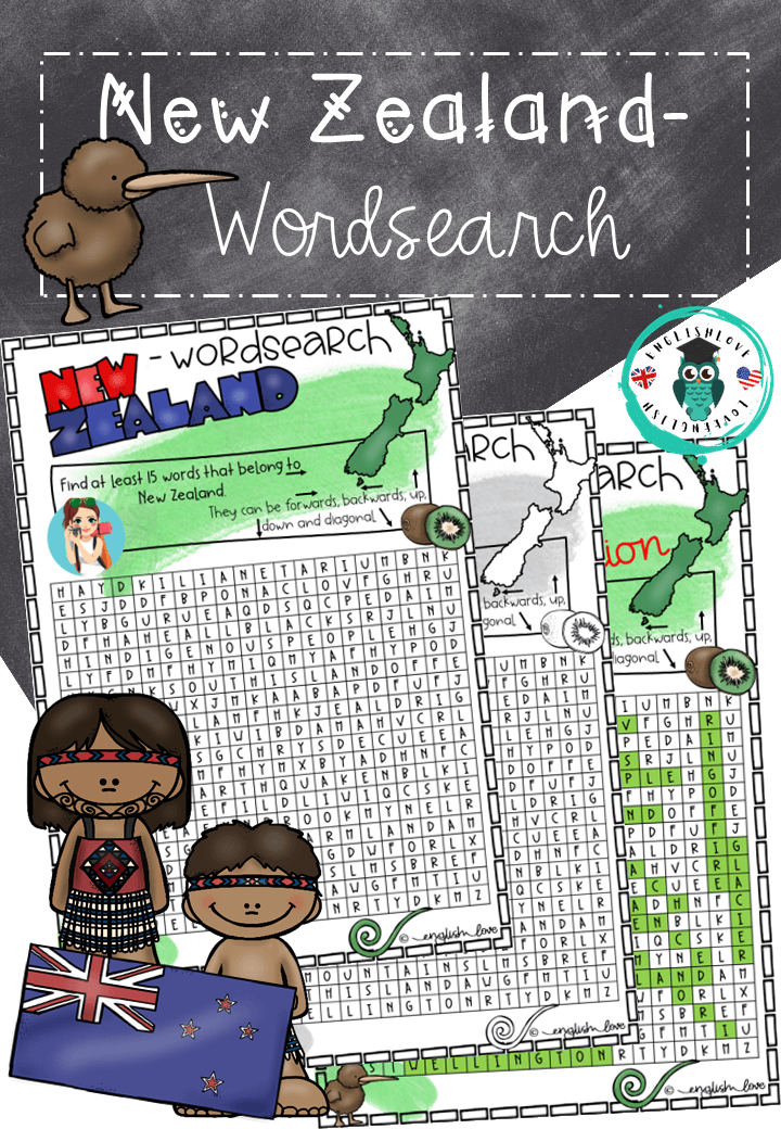 Neuseeland Arbeitsblatt Deckblatt