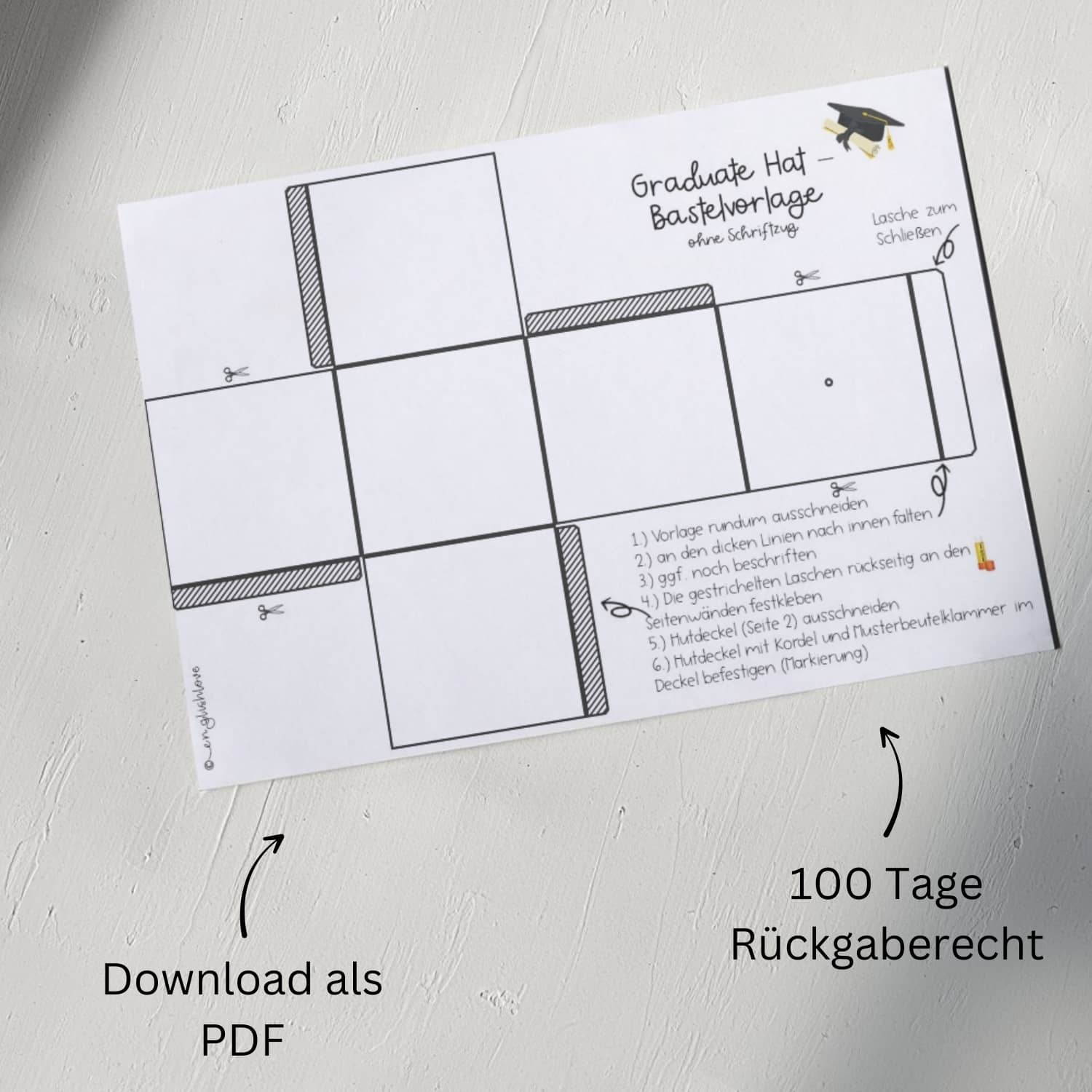 Abschiedsgeschenk Klasse 10 Download Vorlage PDF