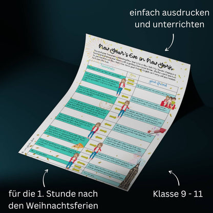 New Year's Eve Speaking Sprachmittlung / Mediation / Interpreting Englischunterricht