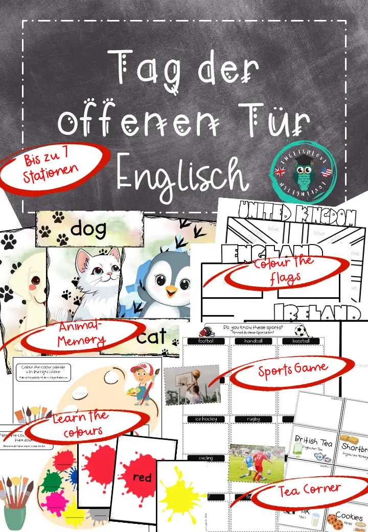 Tag der offenen Tür Ideen und Vorlagen Englisch