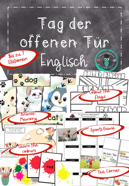Tag der offenen Tür Ideen und Vorlagen Englisch