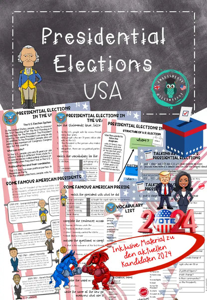 USA Wahl 2024 Unterrichtsmaterial Englisch