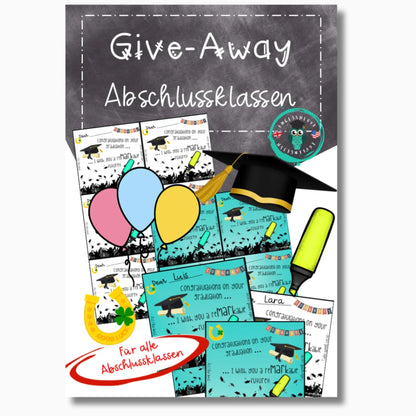 Abschiedsgeschenk Abschlussklasse give-away Klasse 10