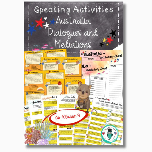 Speaking Activities Australia: Dialog und Sprachmittlung für Englischlehrkräfte Klasse 9