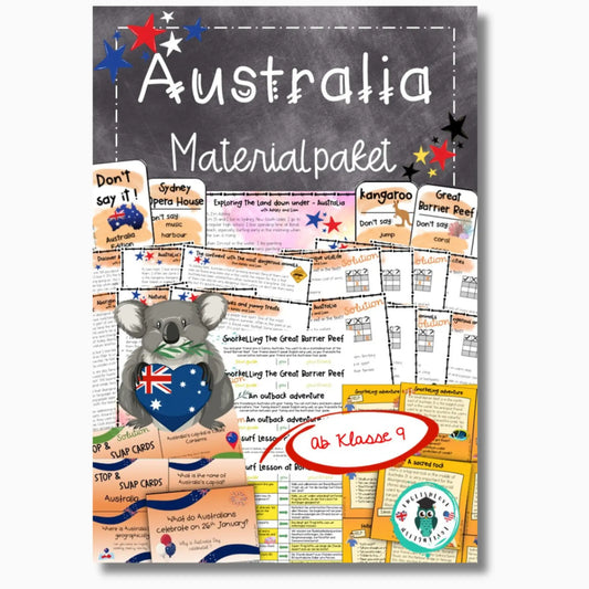 Australien Materialpaket für Englischlehrkräfte. Unterrichtsmaterial Klasse 9