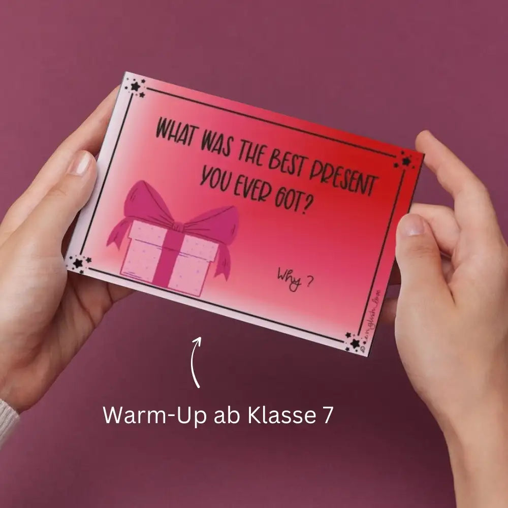 Christmas Warm-Up Einstieg in die Englischstunde für Lehrkräfte. Stop & Swap ab Klasse 7