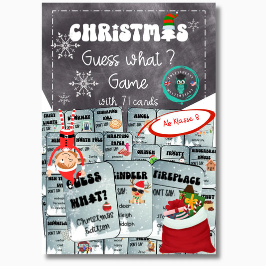 Christmas Game Guess What Englischunterricht