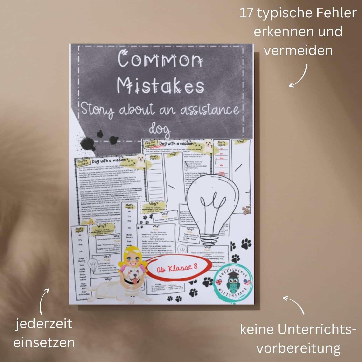 Common mistakes Unterrichtsmaterial ab Klasse 8