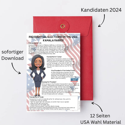 USA Wahl 2024 Unterrichtsmaterial Englisch Aufgaben