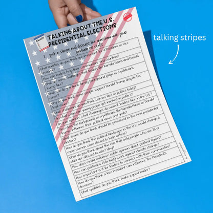 USA Wahl 2024 Unterrichtsmaterial talking stripes
