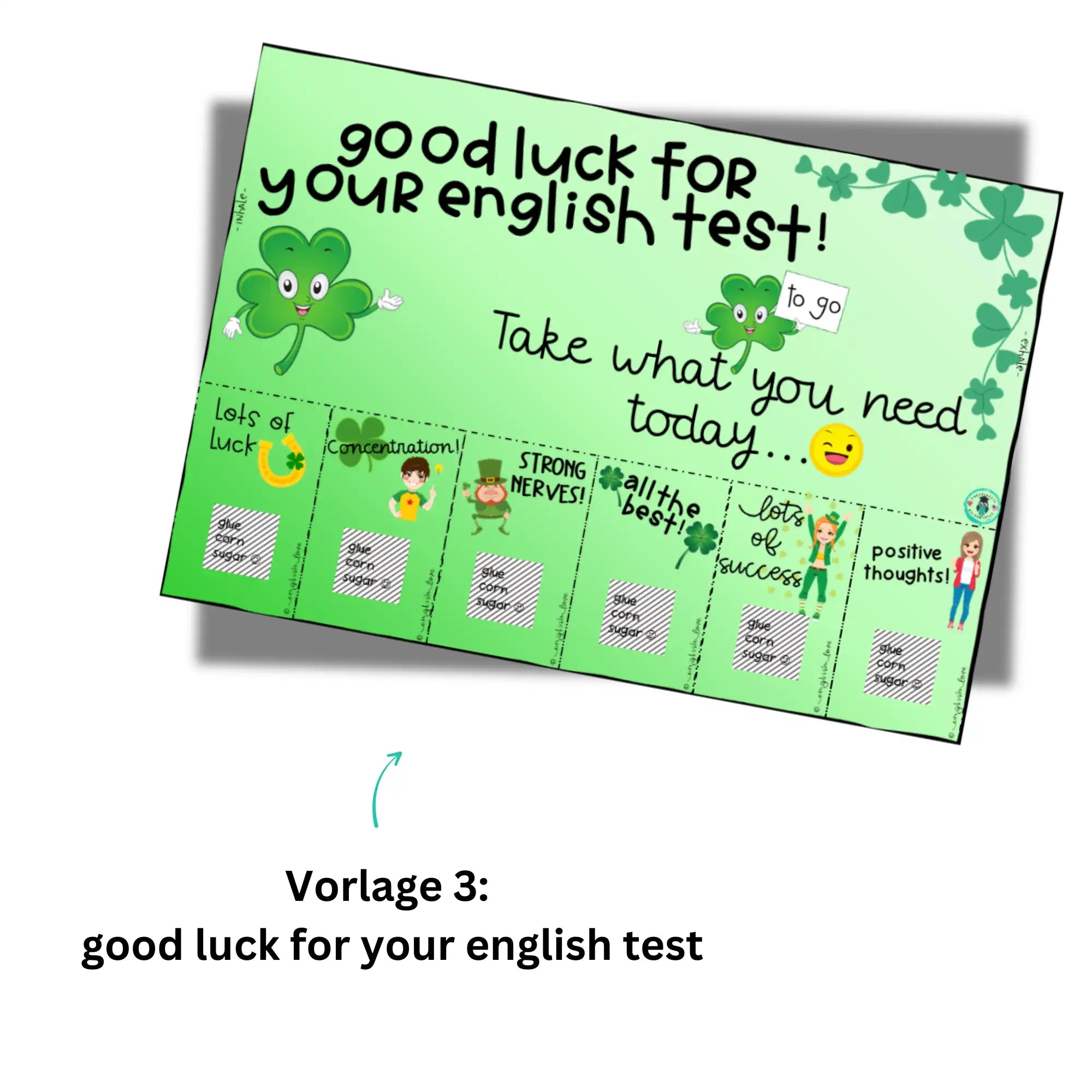 Glücksbringer Englisch Prüfung Test Download kostenlos