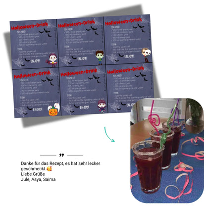 Halloween Gruß für Schüler Rezept Englisch