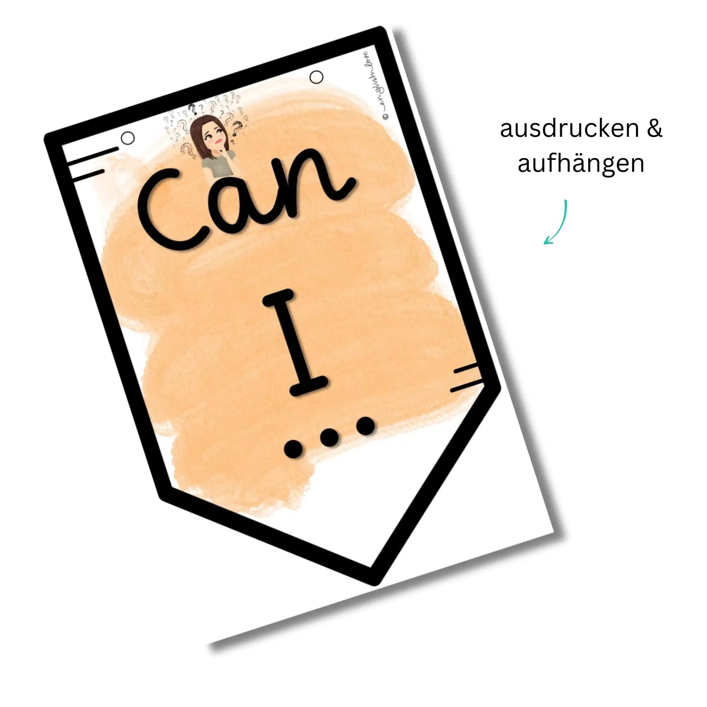 Helpful phrases zum Aufhängen im Klassenzimmer für Englischlehrkräfte mit Arbeitsblatt