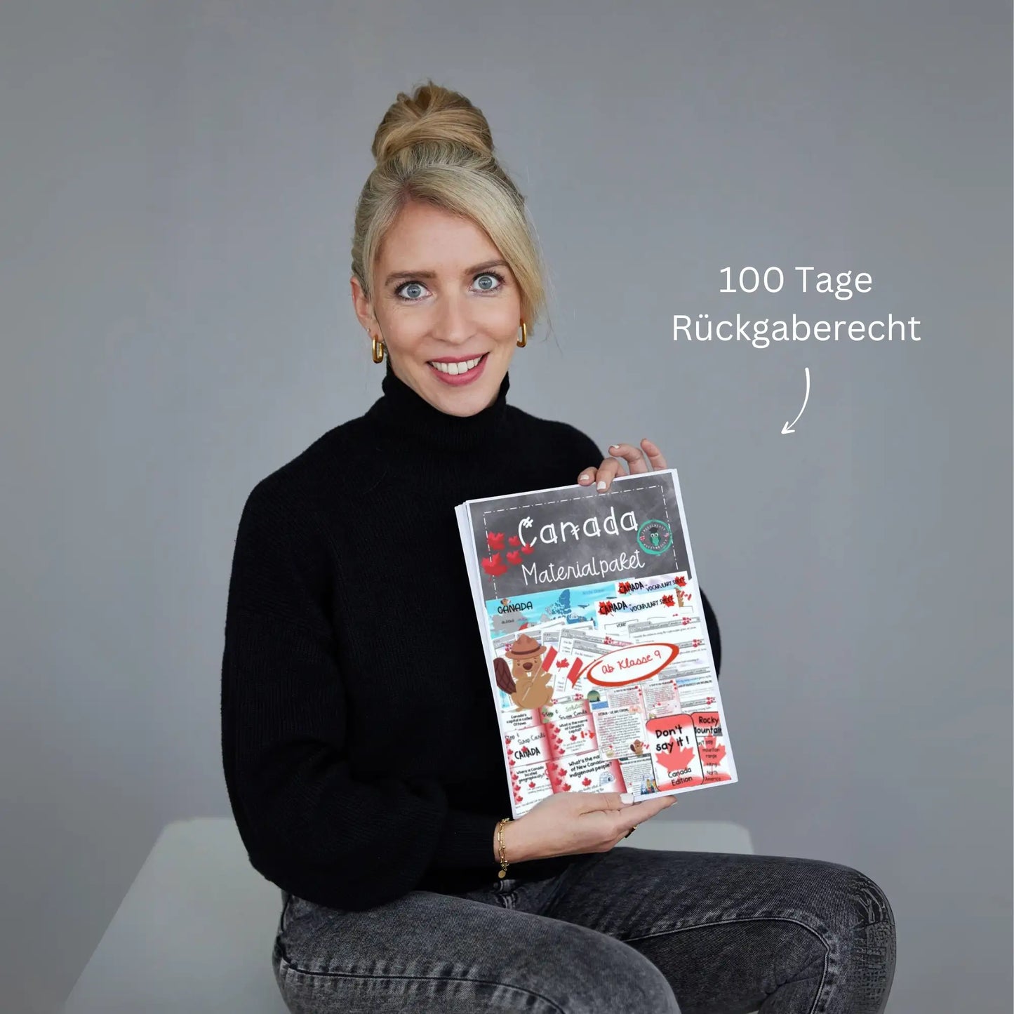 Kanada Material für Englischlehrkräfte. 100 Tage Rückgabe Arbeitsblätter, Übungen