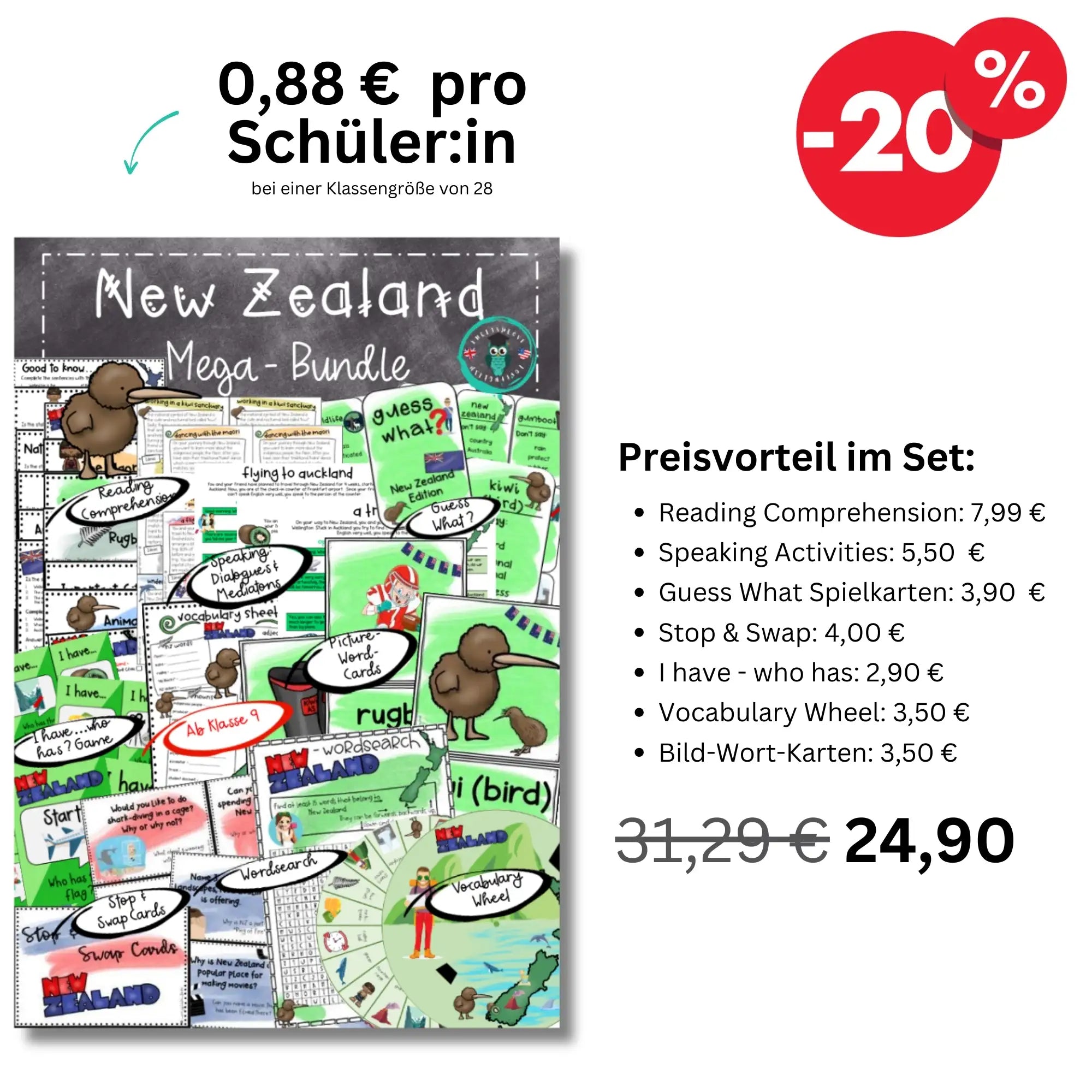 New Zealand Materialpaket