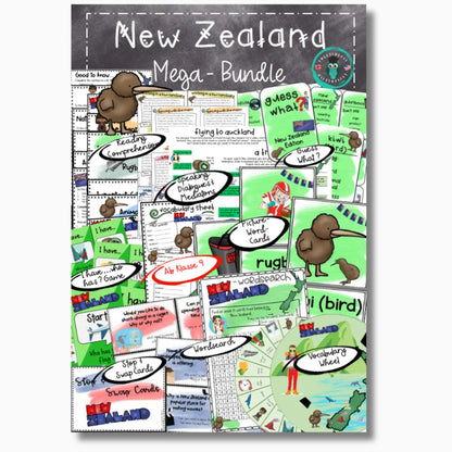 New Zealand Unterrichtsmaterial Materialpaket Klasse 9, 10, 11