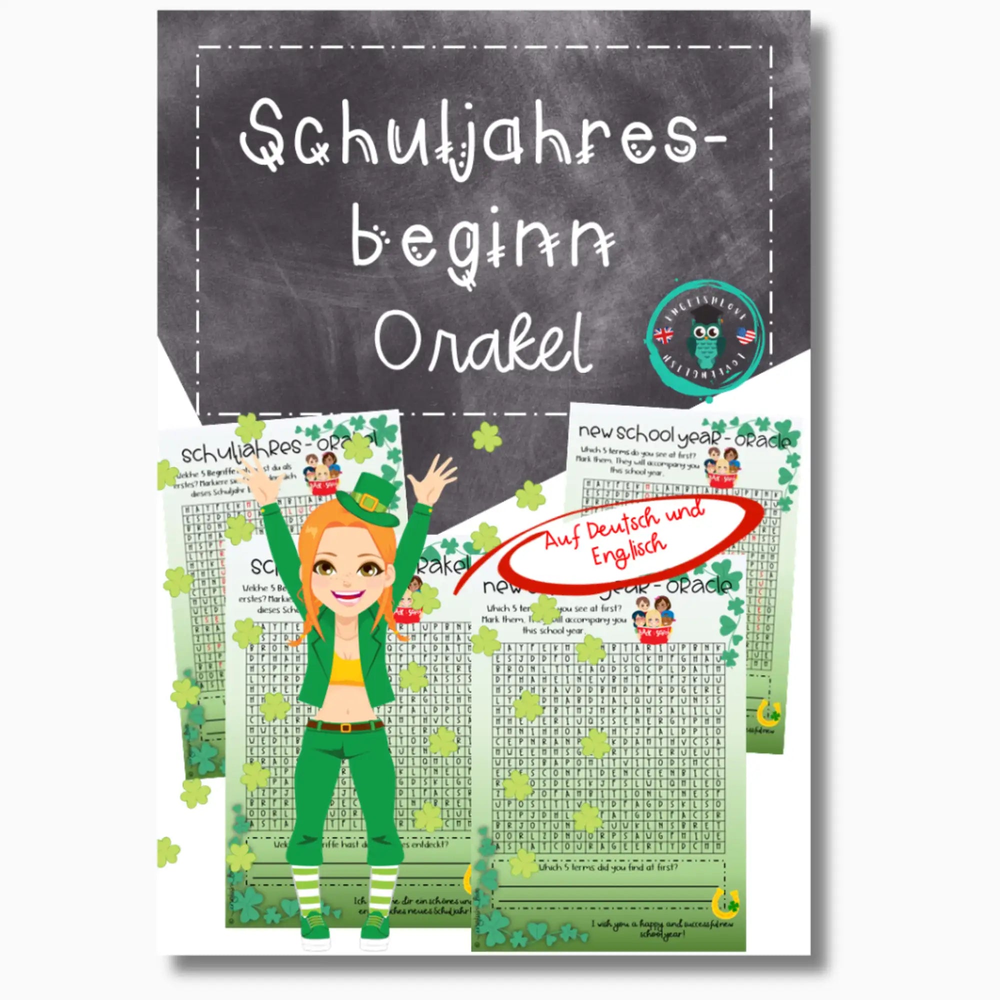 Vorlage Schuljahresbeginn Orakel Wörter finden für Englischlehrkräfte