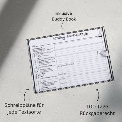 Schreibplan alle Textsorten. 100 Tage Rückgaberecht