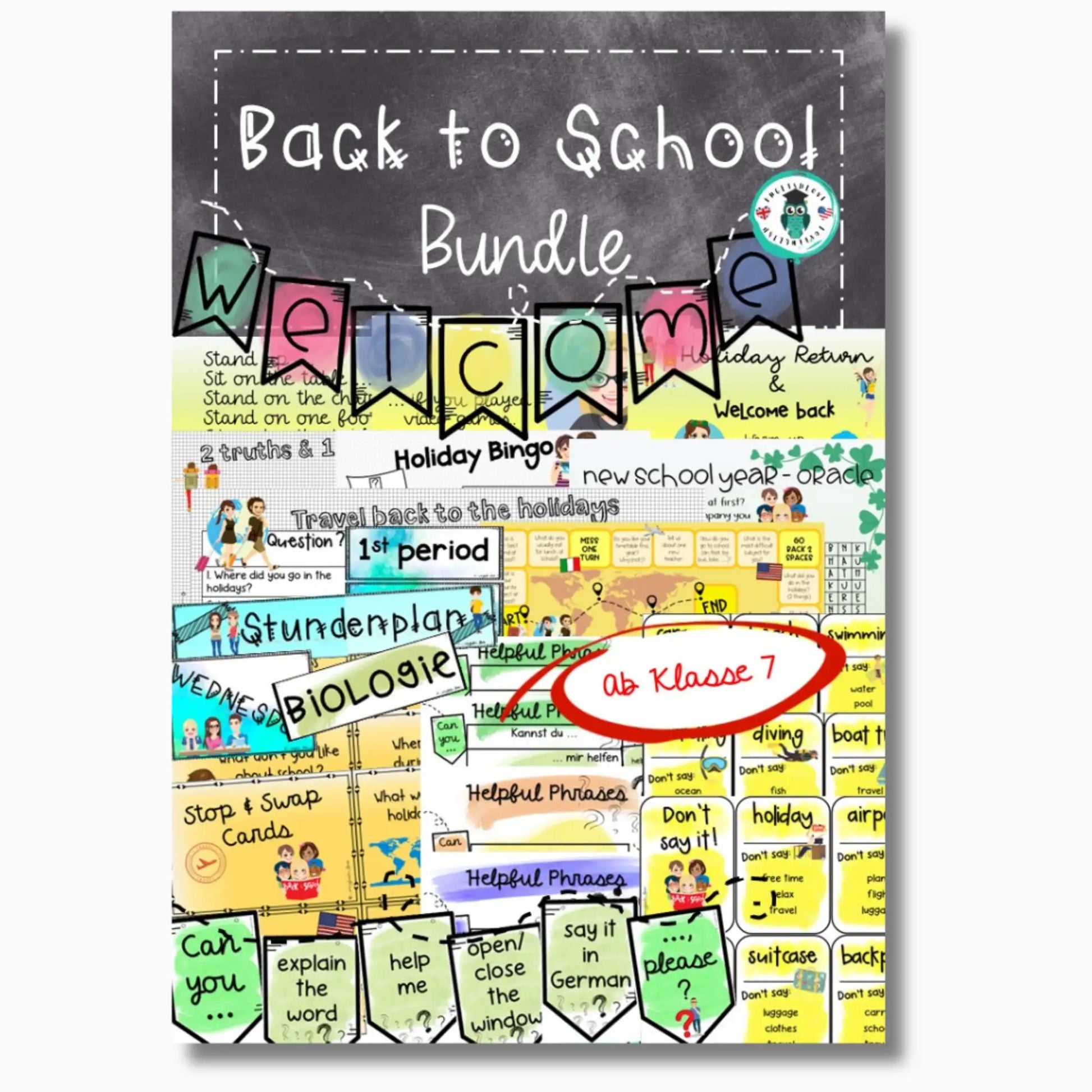 Back to School: Materialpaket für einen guten Start ins neue Schuljahr für Englischlehrkräfte