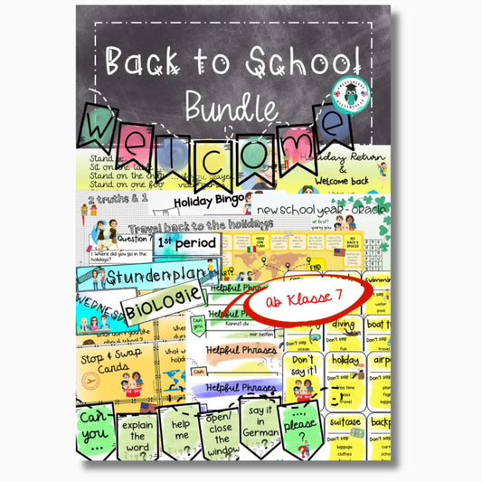 Back to School: Materialpaket für einen guten Start ins neue Schuljahr für Englischlehrkräfte