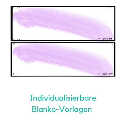 Stundenplan Timetable Klassenzimmer classroom Blanko Vorlagen