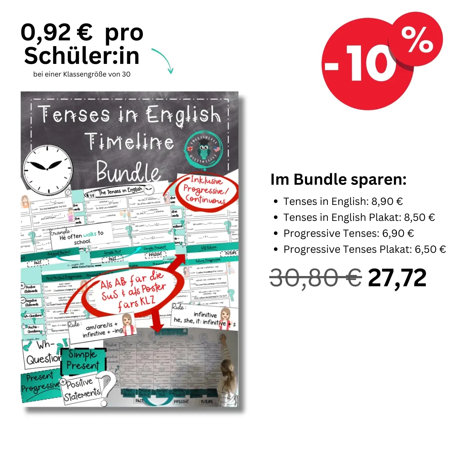 Tenses in Englisch Bundle Rabatt