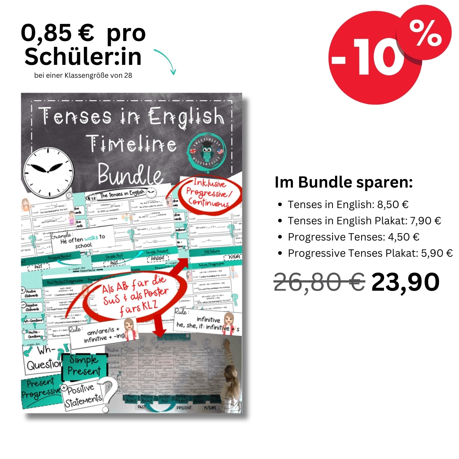 Tenses in Englisch Bundle Rabatt