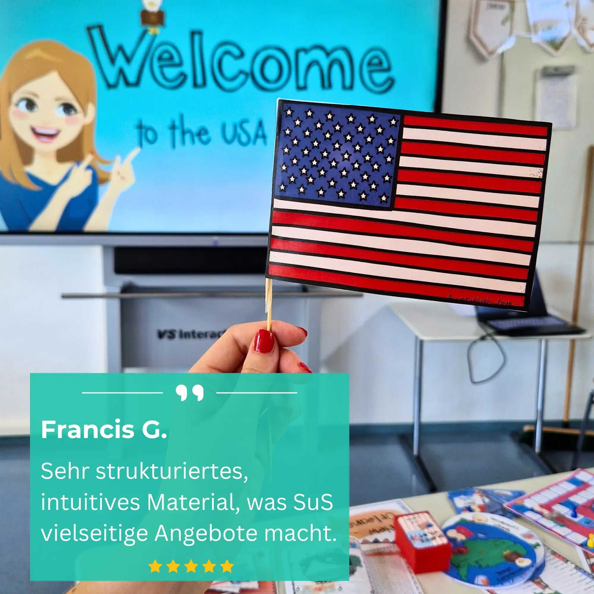 USA Unterricht Englisch Material Erfahrung