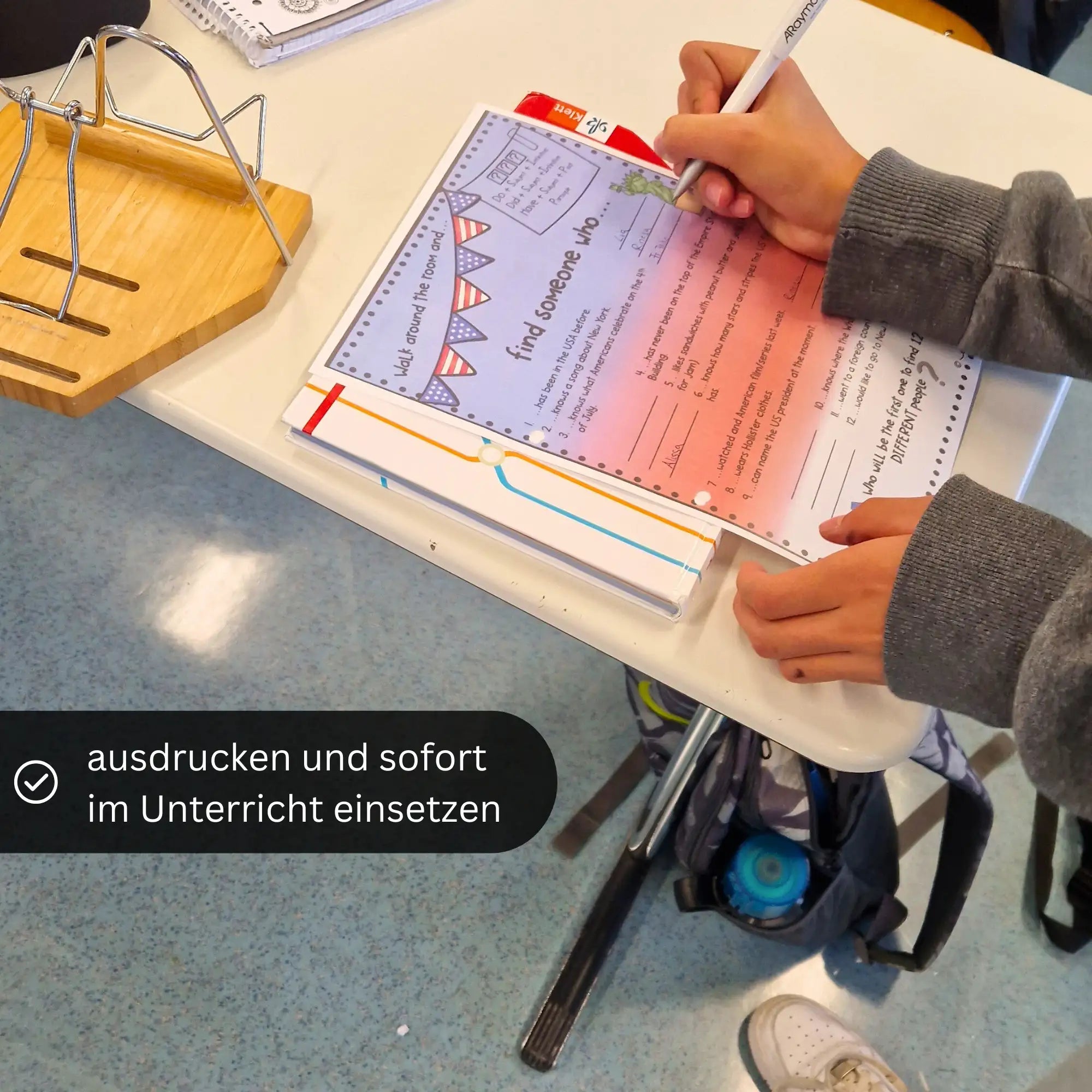 USA Unterrichtsmaterial Englisch für Englischlehrer. Ausdrucken und Arbeitsblätter sofort im Unterricht nutzen