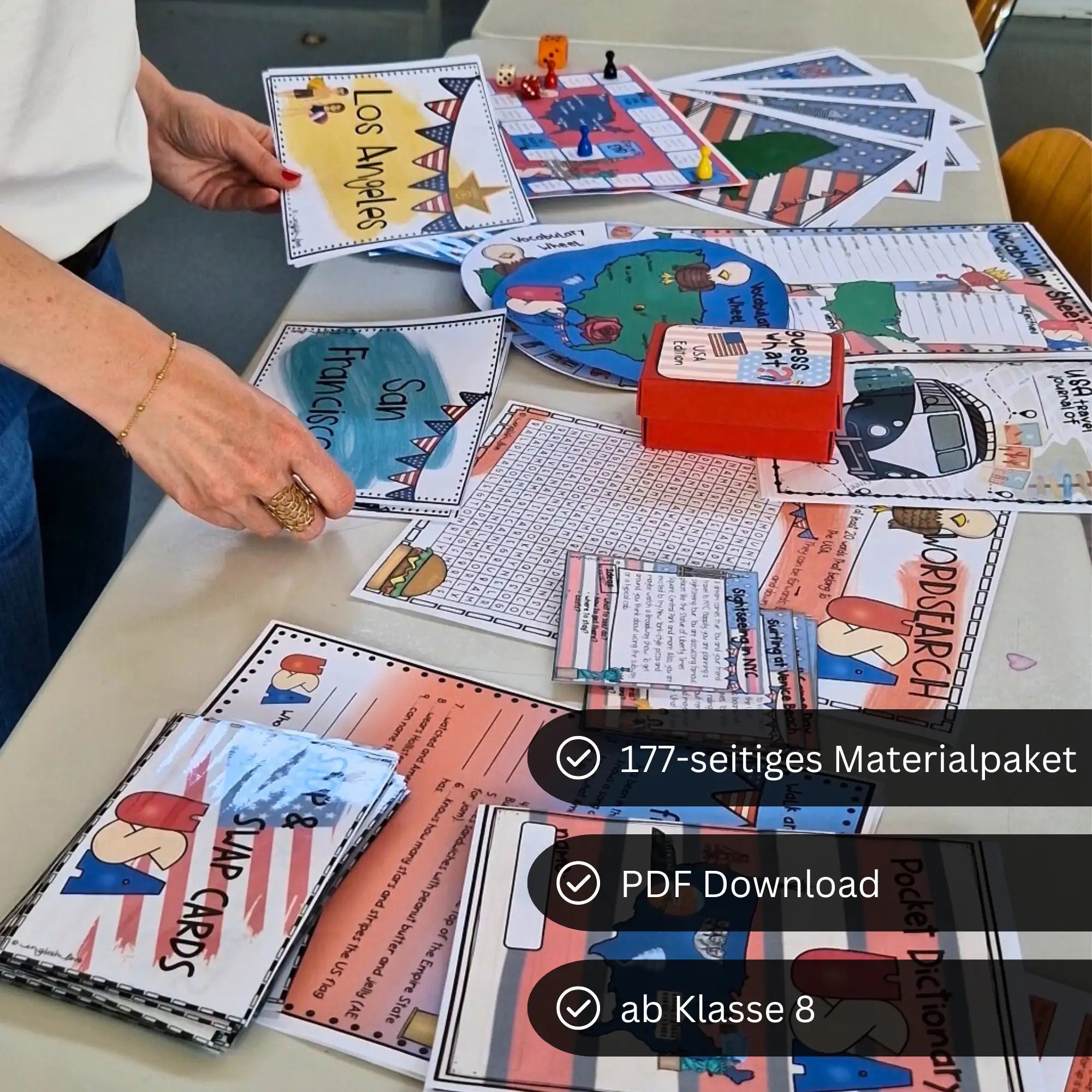 USA Unterrichtsmaterial Englisch für Englischlehrer. 177 Seiten Bundle PDF Download