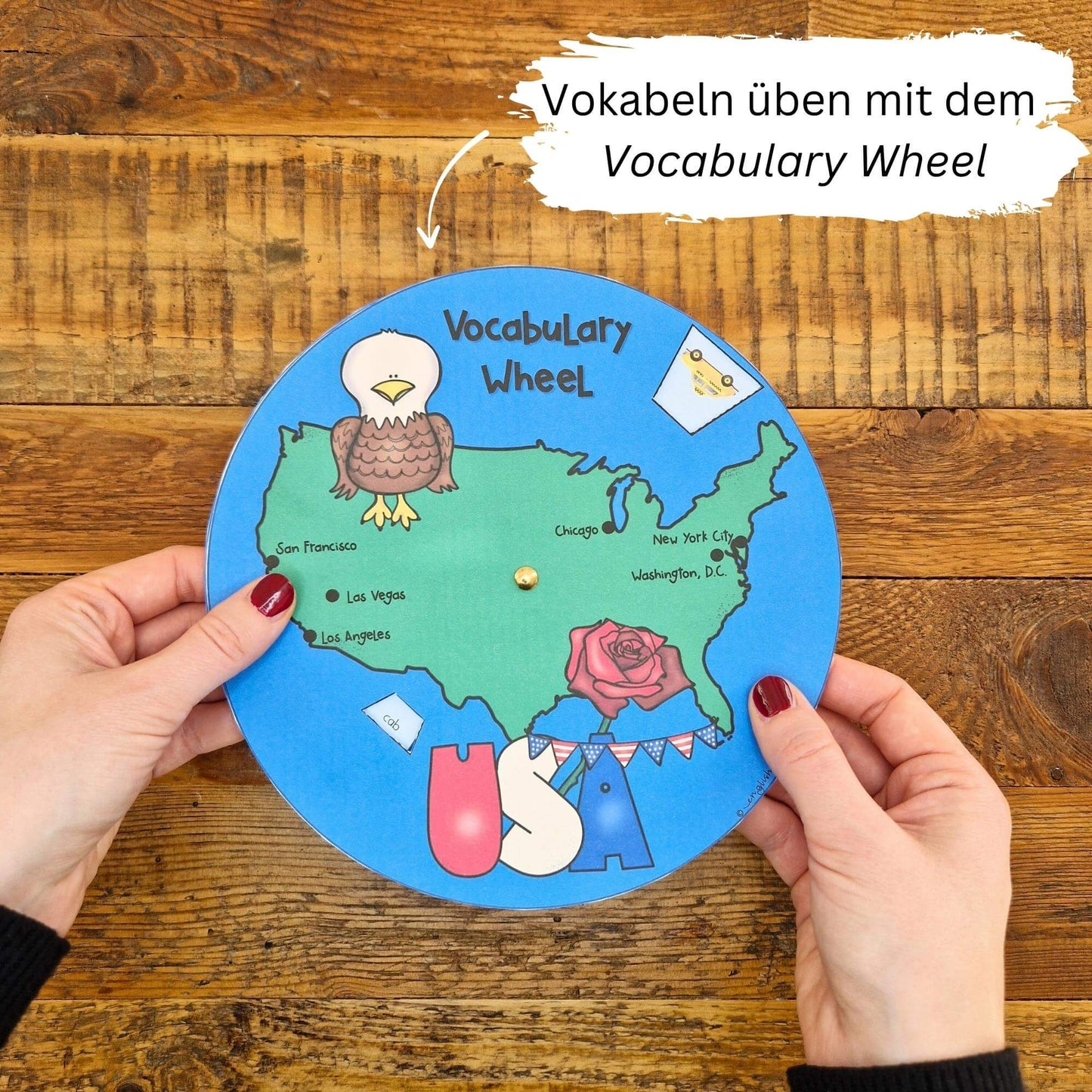 USA Vokabeln lernen mit Vocabulary Wheel