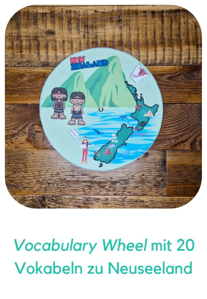 New Zealand Vocabulary Wheel