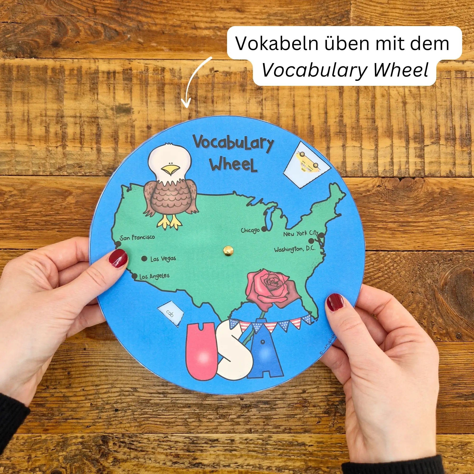 USA Vokabeln lernen mit Vocabulary Wheel