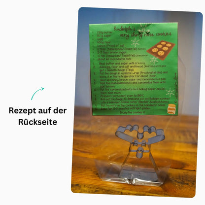 Rezeptidee auf der Rückseite. Geschenk vor Weihnachten an Schüler verschenken
