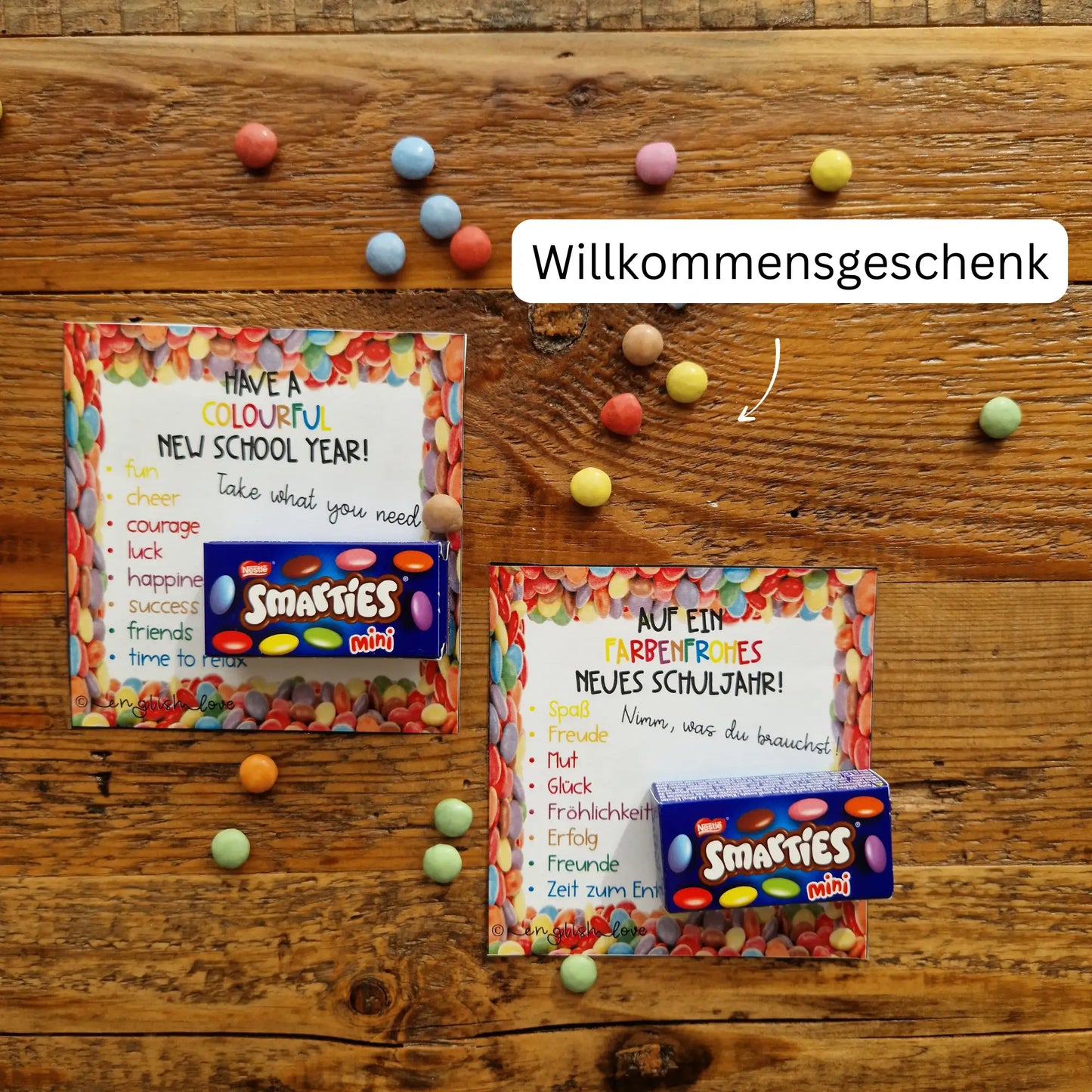 Willkommensgeschenk neues Schuljahr Englisch für Englischlehrkräfte