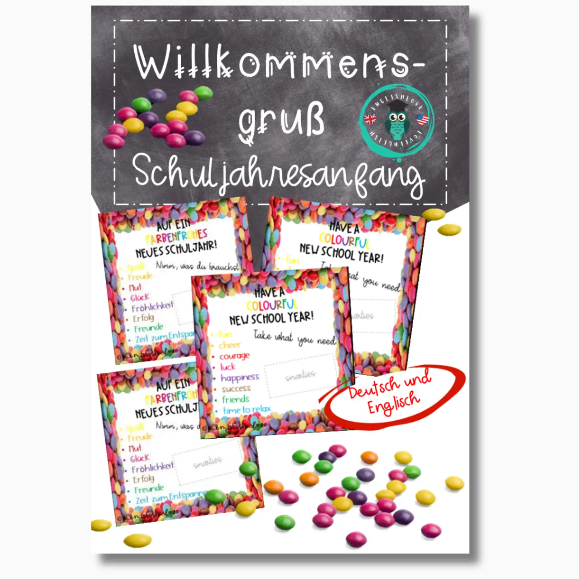Willkommensgruß Schuljahresanfang Geschenk Schuljahresbeginn