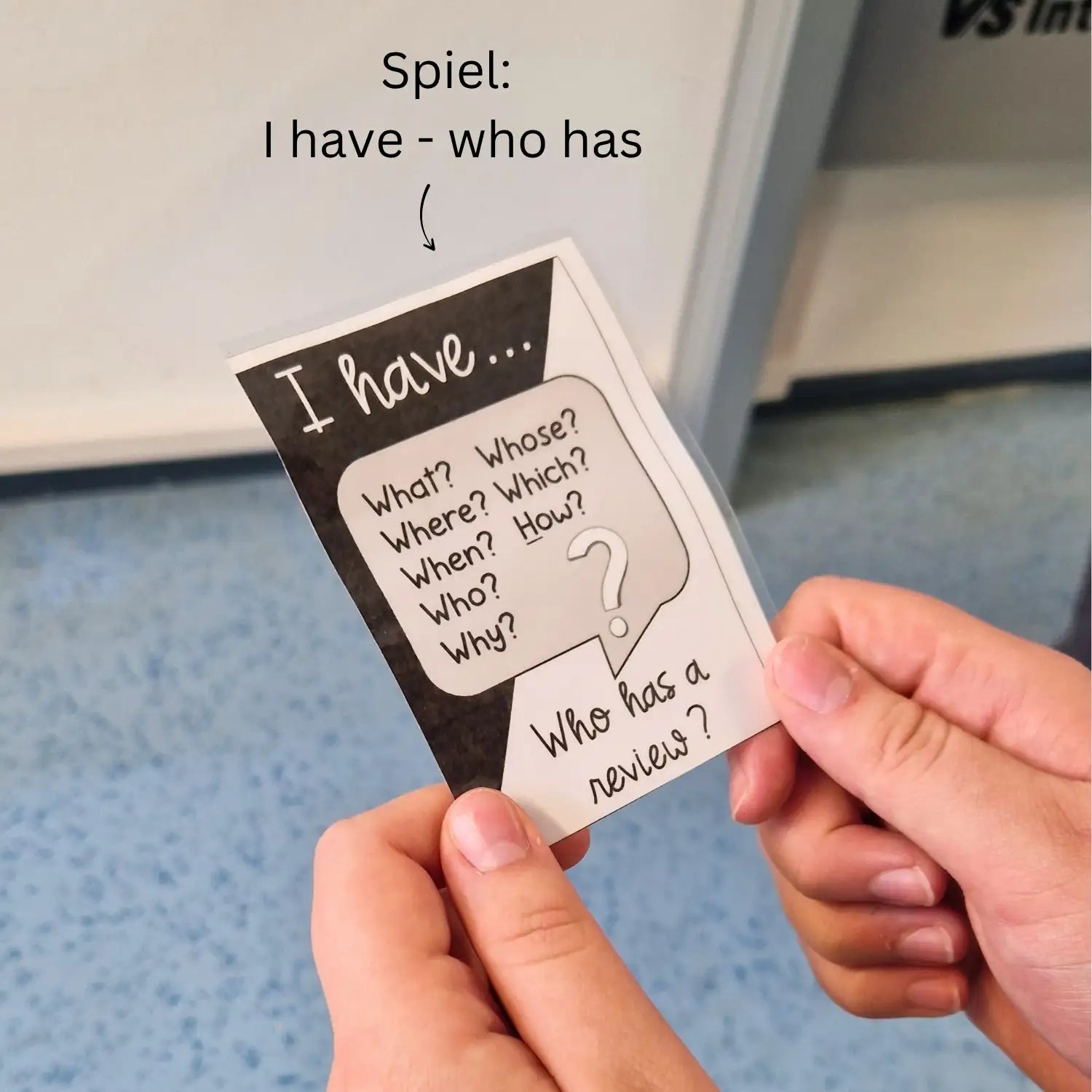 Spiel Writing Skills: I have -who has