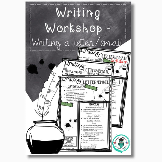 Writing Workshop letter/e-mail Unterricht Englisch
