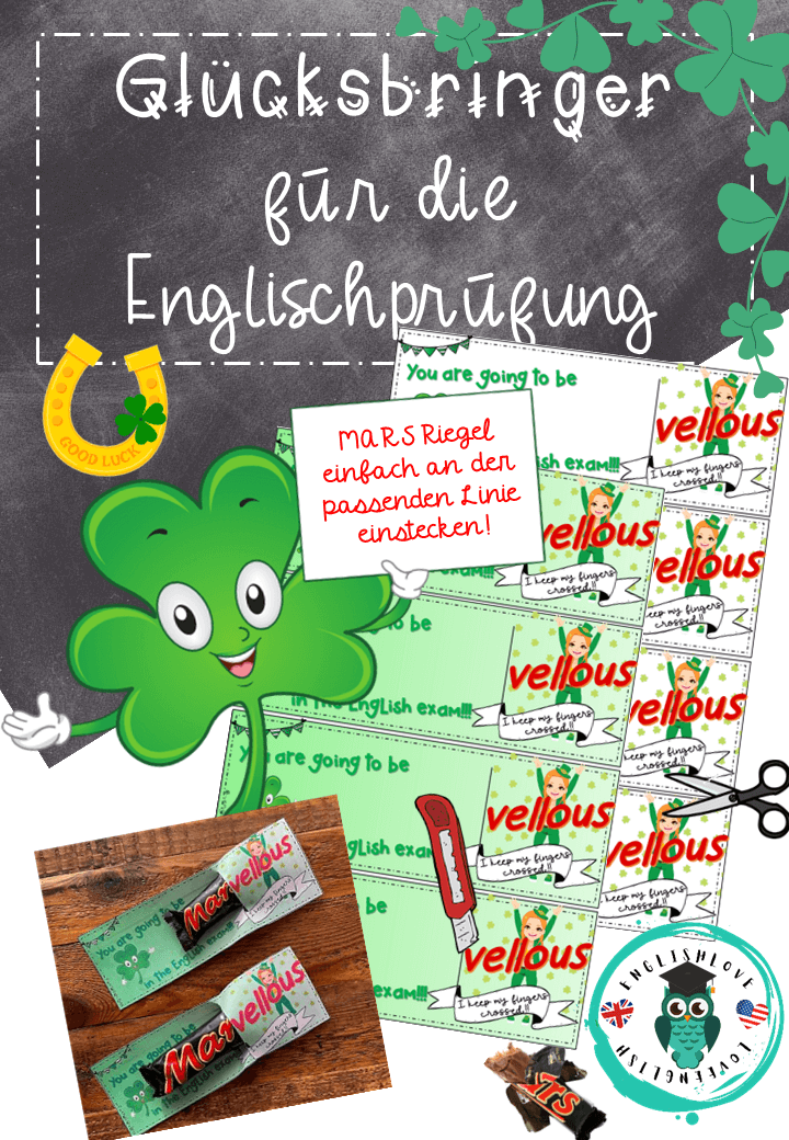 Deckblatt Glücksbringer Abschlussprüfung Englisch