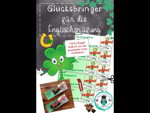 Video Erstellungsprozess Glücksbringer Geschenk für Schüler 