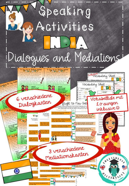 Dialogkarten und Sprachmittlung Indien Deckblatt