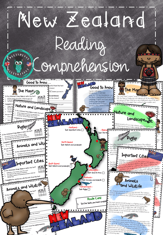 Neuseeland Unterrichtsmaterial Deckblatt